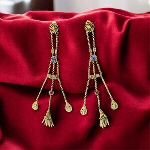 Antique Filigree Earrings For Traditional Clothing #Xhubleta #Balkan